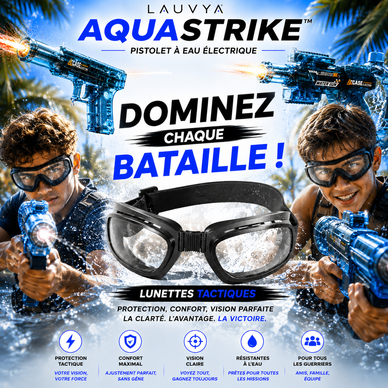 Lunettes Tactiques AquaStrike™